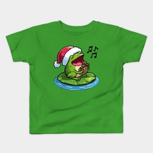 Christmas Carol frog Kids T-Shirt